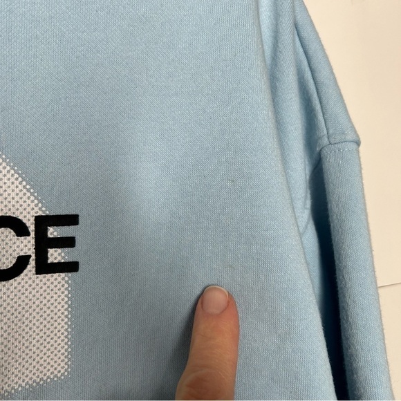 NORTH FACE WOMENS COORDINATES CROP DROP PULLOVER HOODIE Beta Blue XS - Picture 5 of 10